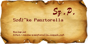 Szőke Pasztorella névjegykártya